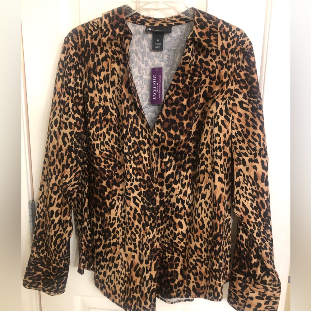 Classy Animal Print Blouse